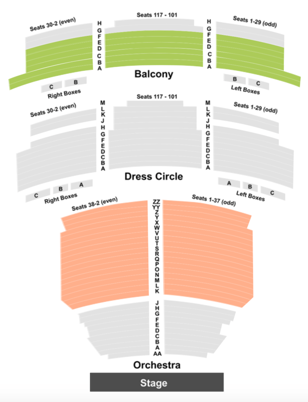 State Theatre Cleveland Seating Chart Dress Circle Matttroy